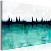 Italienischer Leinwand Leinwandbild - Mountain Lake (1 Produktbild-Vorschau 1
