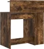 vidaXL Stůl z kouřového dubu 90 x 48 x 101,5 cm materiál na Náhled obrázku produktu 7