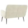 vidaXL Ławka kremowa 108x79x79 cm aksamitna Podgląd zdjęcia produktu 5