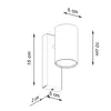 Lampada da parete UTTI nero 1xGU10 10W acciaio 15x10x6cm Anteprima dell’immagine prodotto 4