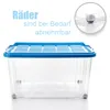 BigDean, lot de 3 bacs de rangement de 60 L avec couvercle, Voir les images du produit 8