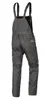 A pair of gray work overalls shown from the back. Produktbild-Vorschau