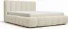 Polsterbett 180x200 cm - Bouclé Stoff - Creme - mit Produktbild-Vorschau 2