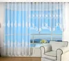 Bogenstore Gardine Jacquard, 145x600, Blumenmuster Weiß Produktbild-Vorschau 2