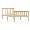 vidaXL Lit en bois massif Pin clair 100x200 cm Voir les images du produit 5