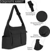 TIAASTAP Leinenstoff Vintage Canvas Messenger Bag, Große Produktbild-Vorschau 4