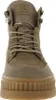 A close-up, front-facing view of a single brown boot. Produktbild-Vorschau