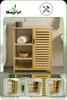 BEGRYF Bambus Badschrank 87,5x66x33 cm, Hochschrank mit Tür Produktbild-Vorschau 2