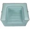 A top-down view of a light blue inflatable lounge sofa with dark trim. Anteprima dell’immagine prodotto