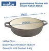 osoltus Gusseisen Bauernpfanne m. Deckel 30cm hellgrau Produktbild-Vorschau 3