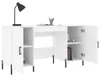 vidaXL Bureau, wit, 140x50x75 cm, houtvezel Productafbeelding-voorbeeld 4