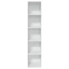 vidaXL Bücherregal Weiß 40x30x189 cm Holzwerkstoff Produktbild-Vorschau 4