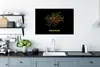 MuchoWow® Wandtattoo Wandsticker Wandaufkleber Gold - Karte Produktbild-Vorschau 4