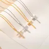 Kreuz Kette Damen Silber Anhänger Halskette Verstellbar Produktbild-Vorschau 7