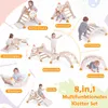 COSTWAY 8v1 Montessori lezecká zostava, vnútorná hrací Náhľad obrázku produktu 4