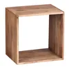Wohnling Massivholz Akazie Cube Regal 43,5 x 43,5 x 33 cm Anteprima dell’immagine prodotto 1