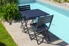 Ensemble repas de jardin carré 2 places en aluminium Voir les images du produit 2