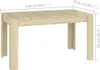 A diagram showing the dimensions of a wooden table. Anteprima dell’immagine prodotto
