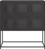 vidaXL Sideboard noir 100,5x39x107 cm Acier laminé à froid Voir les images du produit 5