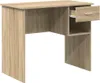 Biurko Z Przechowalnią Dąb Sonoma 90X49.5X75 Cm Drewno Podgląd zdjęcia produktu 4