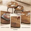 HOMCOM Couchtisch 2er Set, Beistelltische im Industrie-Stil Produktbild-Vorschau 6