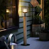 Windlichtsäule Kugel Holz & Metall 85cm Produktbild-Vorschau 2