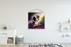MuchoWow® Textilposter Welpe - Sonne - Blumen - Natur - Produktbild-Vorschau 2