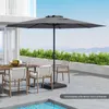 Parasol COSTWAY 350cm, duży parasol ogrodowy z korbką i 8 Podgląd zdjęcia produktu 8