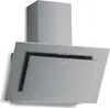 A stainless steel range hood is shown against a white background. Produktbild-Vorschau