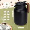 Thermoskanne mit Teesieb, 1,5L Edelstahl Isolierkanne Produktbild-Vorschau 3