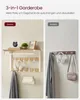 VASAGLE Wandgarderobe, mit Ablage, 10 abnehmbaren Haken, Produktbild-Vorschau 4