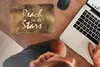 MuchoWow® Mauspad Mousepad Zitat - Sterne - Braun - Gold Produktbild-Vorschau 3