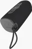 A black cylindrical Bluetooth speaker with a gray base and controls on top, shown from a low angle with a rope loop attached to the base. Náhľad obrázku produktu