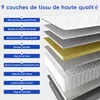 A diagram illustrating the layers of a mattress. Voir les images du produit