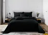 Schwarze Tagesdecke Sofa Steppdecke PLED 75x150 TRIO Produktbild-Vorschau 1