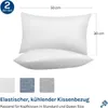 WOLTU Kühlender Kissenbezug 2er Set, Weicher Atmungsaktiv Produktbild-Vorschau 2