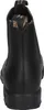 The back view of a black leather boot. Náhled obrázku produktu
