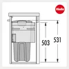 Hailo Collecteur de linge 3270491 Laundry Carrier 450 Salle Voir les images du produit 4