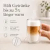 LAPRESO® Latte Macchiato Gläser doppelwandig 6er Set 450ml Produktbild-Vorschau 2