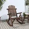 vidaXL Chaise à bascule de jardin 69x96x101 cm bois massif Voir les images du produit 2