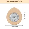 Holz Sauna Hygrothermograph Thermometer Hygrometer,2 in 1 Produktbild-Vorschau 2