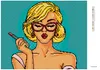 Diamondi - Diamond painting - POP ART BLONDINE MIT Produktbild-Vorschau 3