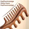 Sandelholz Kopfhaut Massagekamm mit Griff Doppelseitig Produktbild-Vorschau 5