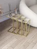 Skye Decor, Hochwertiger Nesting Tisch (3 Teile) - Gold, Produktbild-Vorschau 1