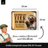 LANOLU Retro Blechschild Faultier, lustige Sprüche Schild Produktbild-Vorschau 4