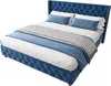 OKWISH Lit Double 160x200 cm - Lit Rembourré avec Tête de Voir les images du produit 11