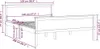 VidaXL 322176, 128 cm, 2,08 m, 77 cm, 1200 x 2000 mm, 1 Produktbild-Vorschau 7