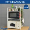 DanDiBo Scaffale da cucina regolabile bianco per piano di Anteprima dell’immagine prodotto 4