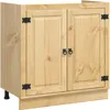 vidaXL Armoire SKI Marron miel 80 x 46 x 81 cm Bois de pin Voir les images du produit 1