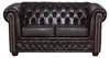 Edles Chesterfield Sofa 2 Sitzer in Kunstleder Vintage Produktbild-Vorschau 2